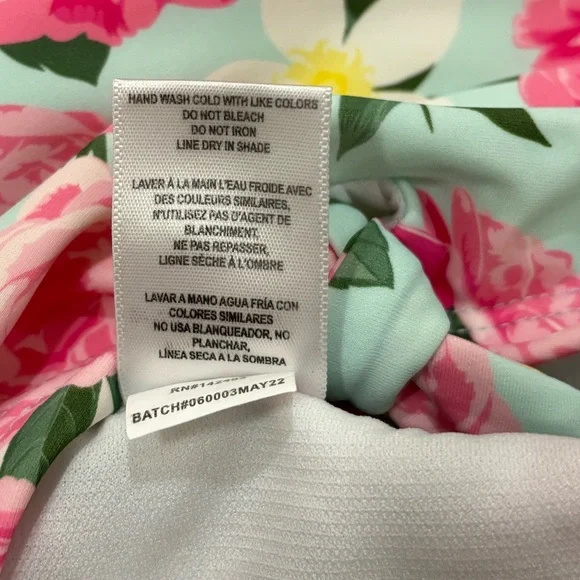 RuffleButts Rosy Sweetheart Ruffle Tie Tankini, 3T - Picture 6 of 14